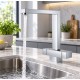 Cubix Square Dual Lever Kitchen Tap