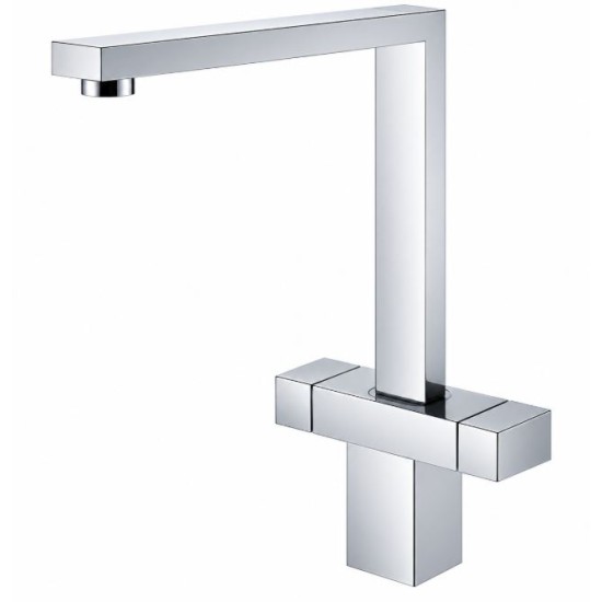 Cubix Square Dual Lever Kitchen Tap