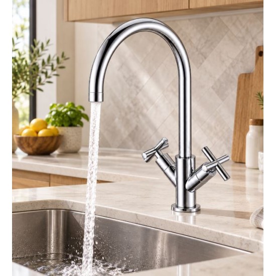 Cross Head Monoblock Kitchen Tap