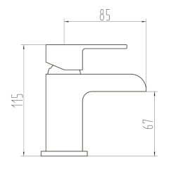 Victoria Mini Mono Basin Mixer