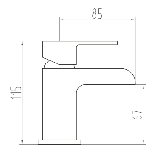 Victoria Mini Mono Basin Mixer
