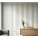  Pre-Cut Wainscoting Wall Panel Kit - Wave White (196cm x 100cm) | Ready-to-Install Scalloped Half-Wall