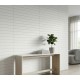 Pre-Cut Wainscoting Wall Panel Kit - Slat White (196cm x 101cm) | Ready-to-Install Modern Half Wall Panelling